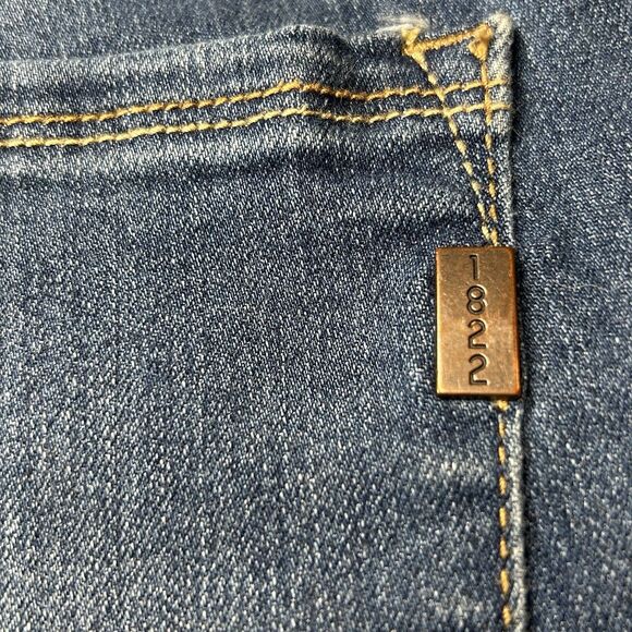 1822 DENIM “Taylor “ Jeans Women’s Size‎ 12 Raw Hem Cuffed Stretch Denim - Picture 4 of 8